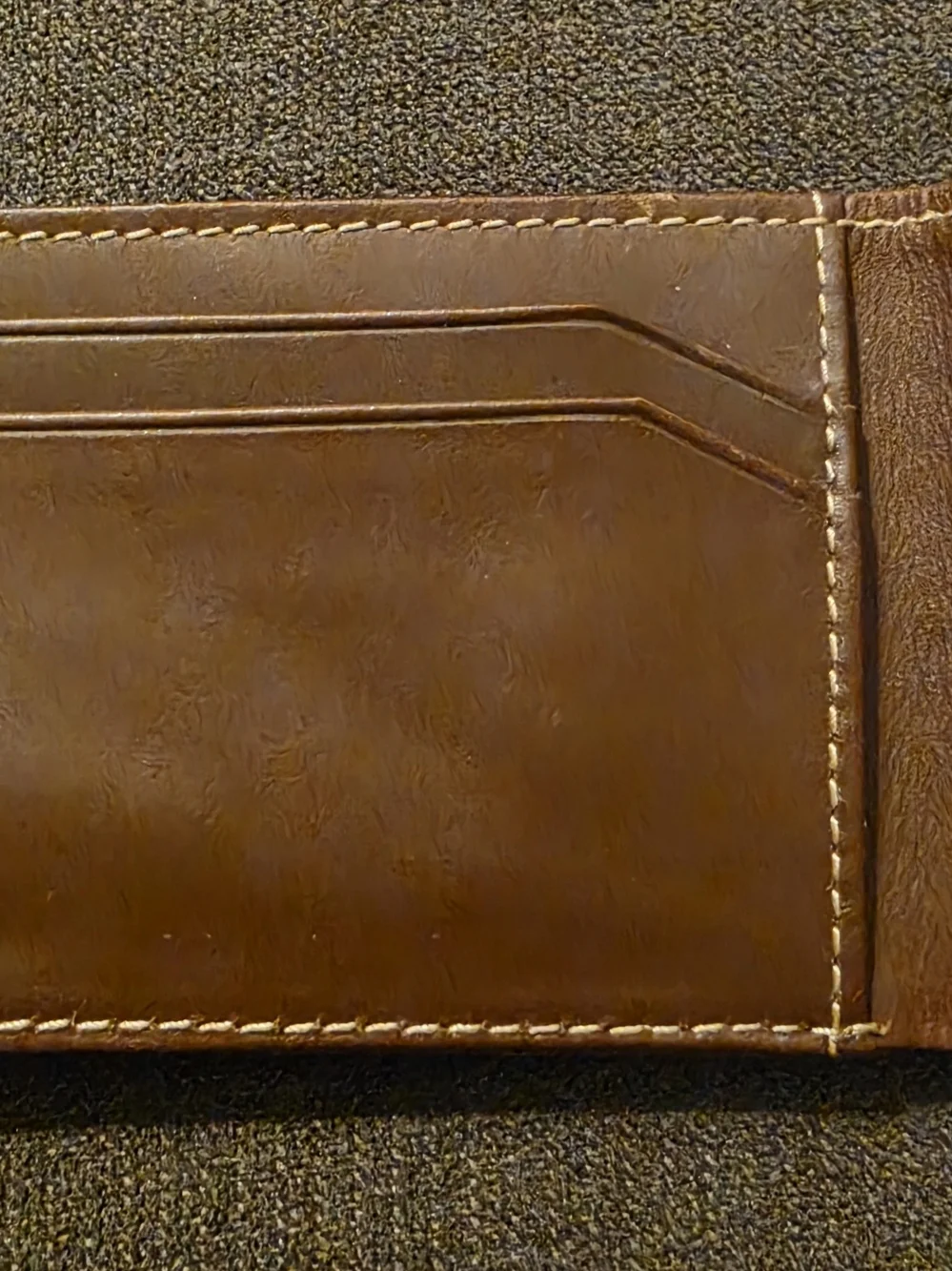 New W/out Tag Slim Timber Zebrawood bifold wallet